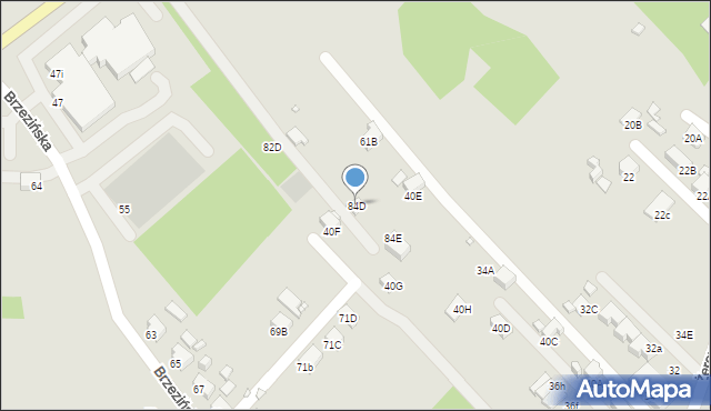 Rybnik, Prosta, 84D, mapa Rybnika