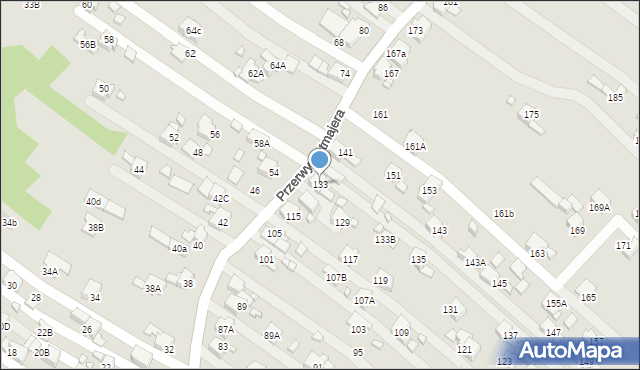 Rydułtowy, Przerwy-Tetmajera Kazimierza, 133, mapa Rydułtowy