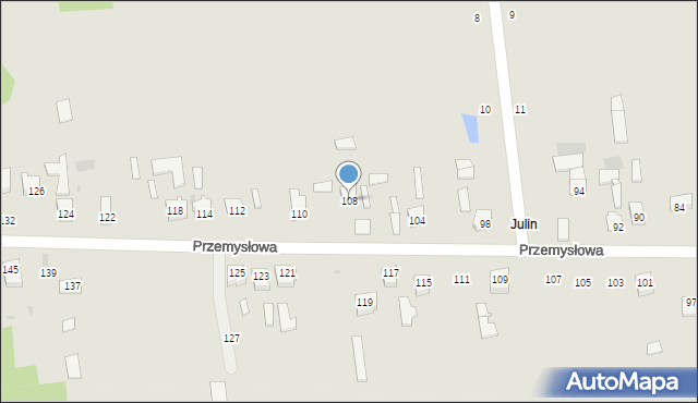 Ryki, Przemysłowa, 108, mapa Ryki