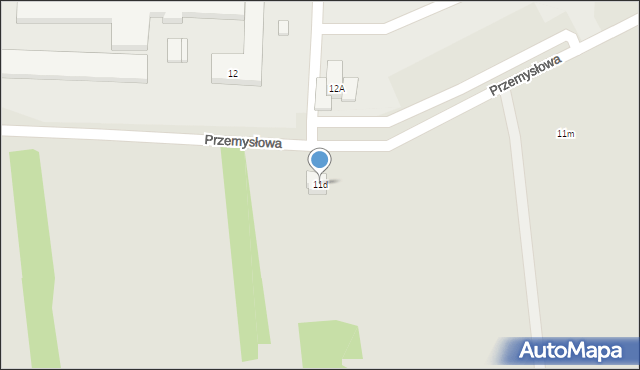 Ryki, Przemysłowa, 11d, mapa Ryki