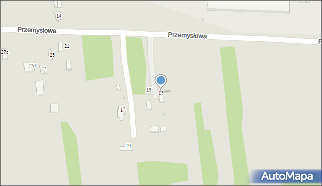 Ryki, Przemysłowa, 13, mapa Ryki