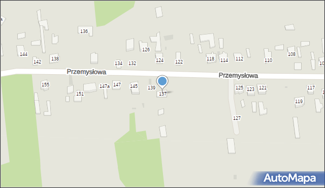 Ryki, Przemysłowa, 137, mapa Ryki