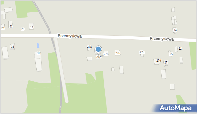 Ryki, Przemysłowa, 27e, mapa Ryki