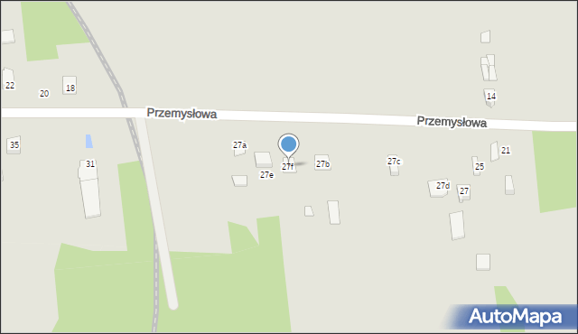 Ryki, Przemysłowa, 27f, mapa Ryki