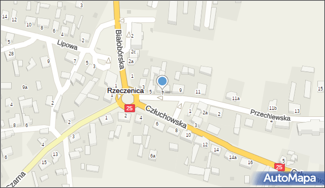 Rzeczenica, Przechlewska, 7, mapa Rzeczenica