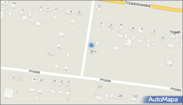 Sandomierz, Prosta, 15a, mapa Sandomierza