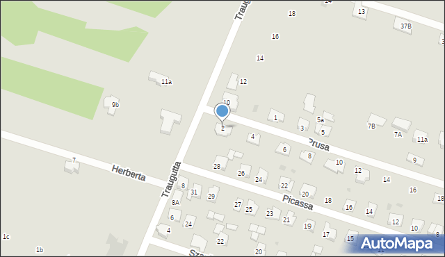 Serock, Prusa Bolesława, 2, mapa Serock