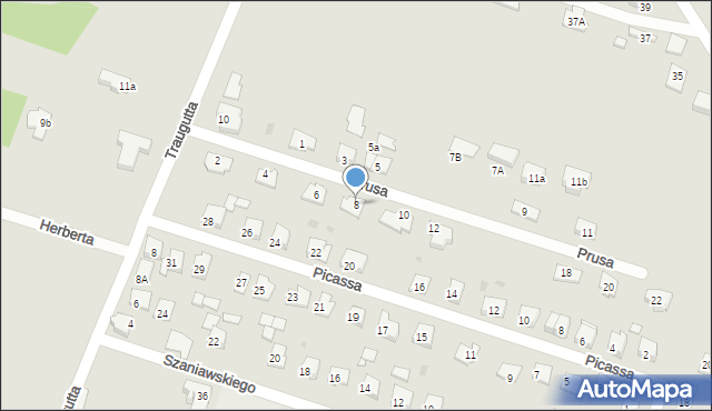 Serock, Prusa Bolesława, 8, mapa Serock