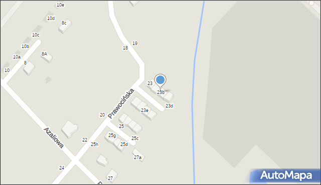 Siechnice, Prawocińska, 23b, mapa Siechnice