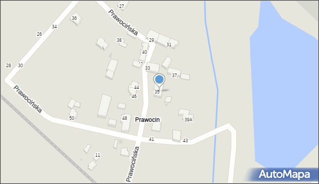 Siechnice, Prawocińska, 32, mapa Siechnice