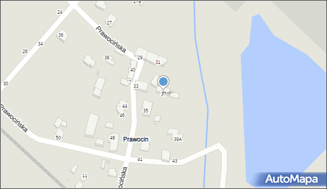 Siechnice, Prawocińska, 37, mapa Siechnice