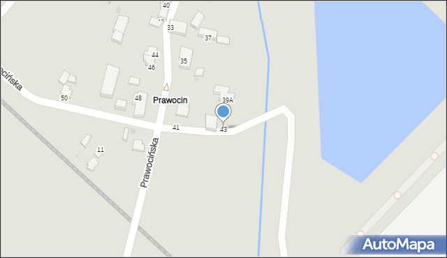 Siechnice, Prawocińska, 43, mapa Siechnice