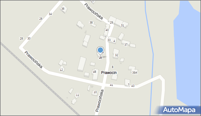 Siechnice, Prawocińska, 46, mapa Siechnice