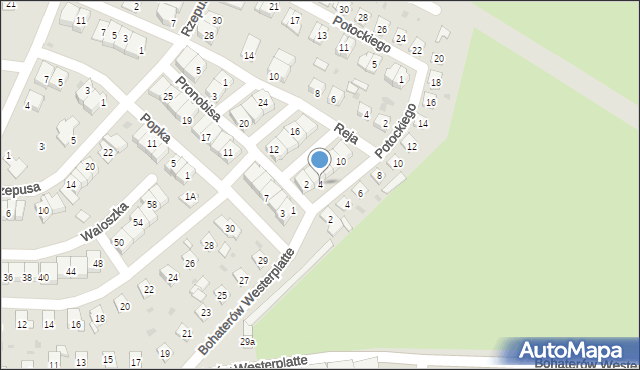 Siemianowice Śląskie, Pronobisa Piotra, 4, mapa Siemianowice Śląskie