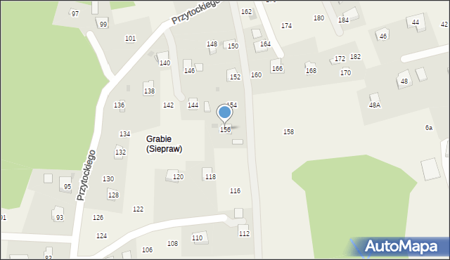 Siepraw, Przytockiego Jana, ks., 156, mapa Siepraw