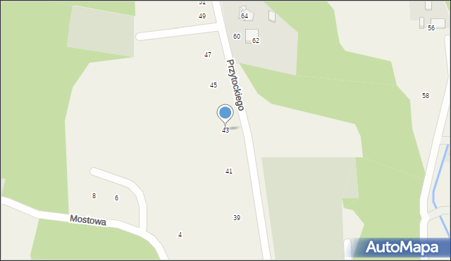 Siepraw, Przytockiego Jana, ks., 43, mapa Siepraw