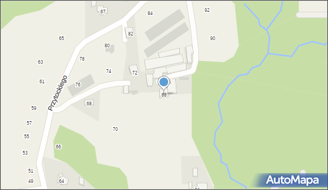 Siepraw, Przytockiego Jana, ks., 88, mapa Siepraw