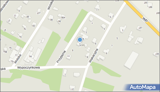 Sieradz, Przyjazna, 7, mapa Sieradz