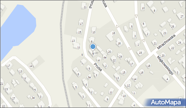 Sierakowice, Prusa Bolesława, 6, mapa Sierakowice