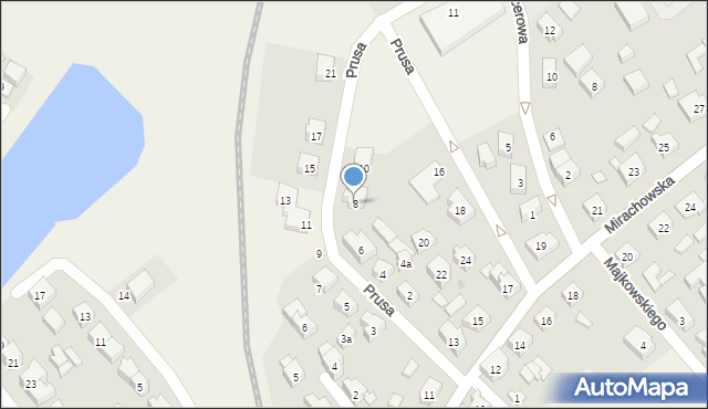 Sierakowice, Prusa Bolesława, 8, mapa Sierakowice