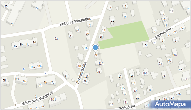 Sierakowice, Przedszkolna, 19, mapa Sierakowice