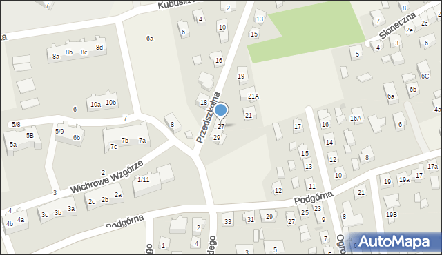 Sierakowice, Przedszkolna, 27, mapa Sierakowice