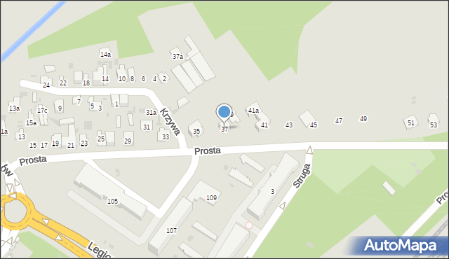 Skarżysko-Kamienna, Prosta, 37, mapa Skarżysko-Kamienna