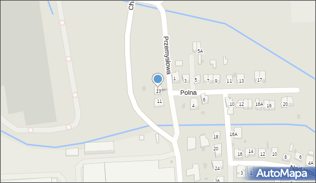 Skawina, Przemysłowa, 13, mapa Skawina