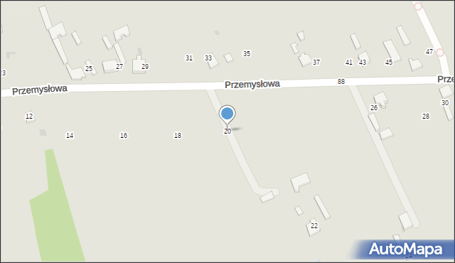 Skierniewice, Przemysłowa, 20, mapa Skierniewic