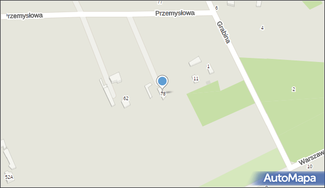 Skierniewice, Przemysłowa, 78, mapa Skierniewic