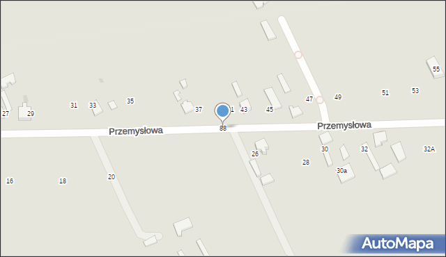 Skierniewice, Przemysłowa, 88, mapa Skierniewic