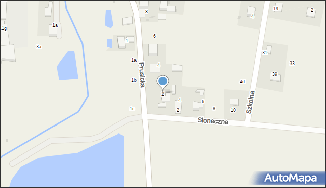 Skokowa, Prusicka, 2, mapa Skokowa