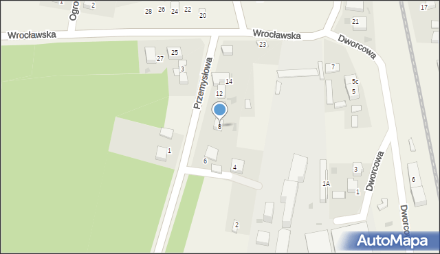 Skokowa, Przemysłowa, 8, mapa Skokowa