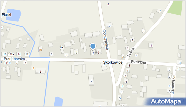 Skórkowice, Przedborska, 2, mapa Skórkowice