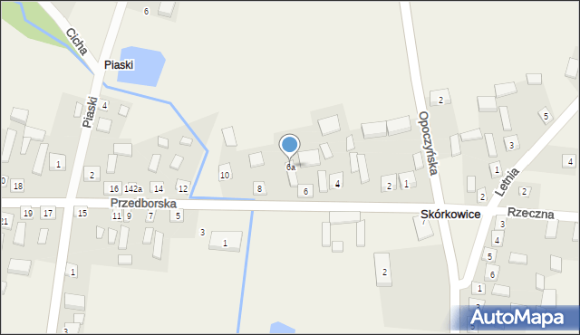 Skórkowice, Przedborska, 6a, mapa Skórkowice