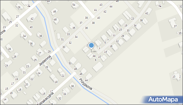 Skórzewo, Przedwiośnie, 4, mapa Skórzewo