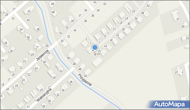 Skórzewo, Przedwiośnie, 6, mapa Skórzewo