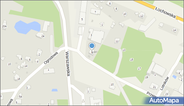 Skuszew, Przejazdowa, 9, mapa Skuszew