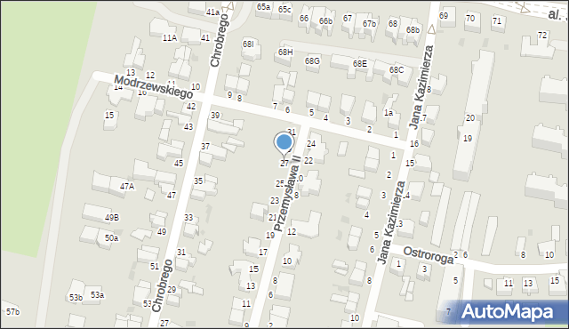 Słupsk, Przemysława II, 27, mapa Słupska