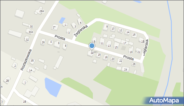 Sochaczew, Prosta, 14, mapa Sochaczew