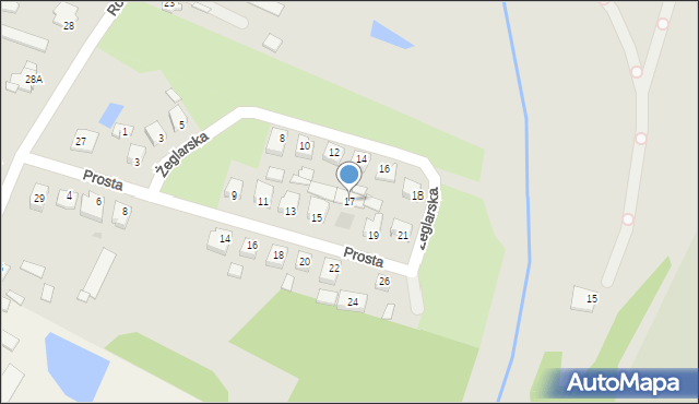 Sochaczew, Prosta, 17, mapa Sochaczew