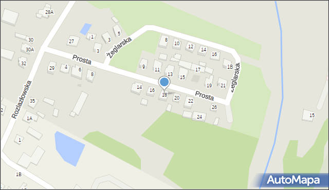 Sochaczew, Prosta, 18, mapa Sochaczew