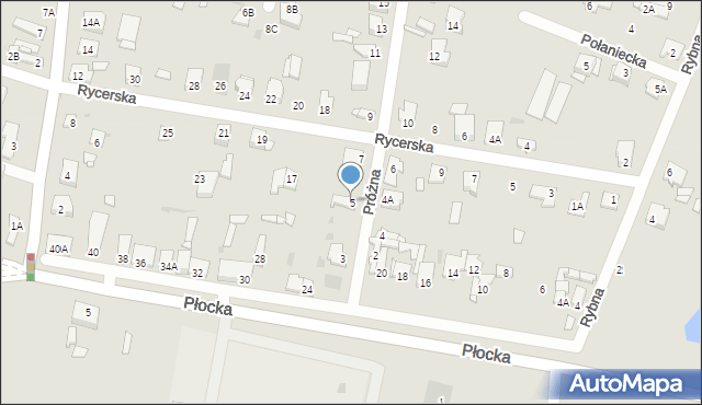 Sochaczew, Próżna, 5, mapa Sochaczew