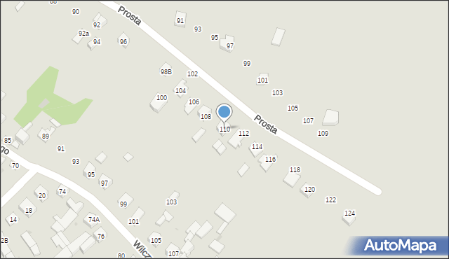 Sokołów Podlaski, Prosta, 110, mapa Sokołów Podlaski