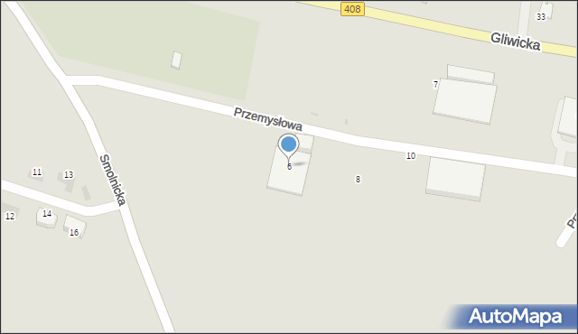 Sośnicowice, Przemysłowa, 6, mapa Sośnicowice
