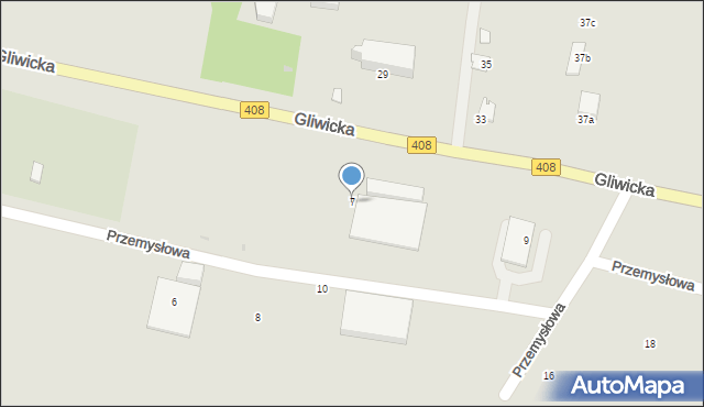 Sośnicowice, Przemysłowa, 7, mapa Sośnicowice