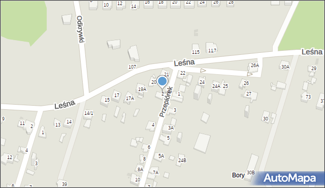 Sosnowiec, Przepiórek, 2, mapa Sosnowca