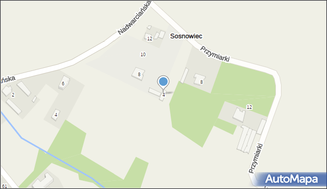 Sosnowiec, Przymiarki, 4, mapa Sosnowca