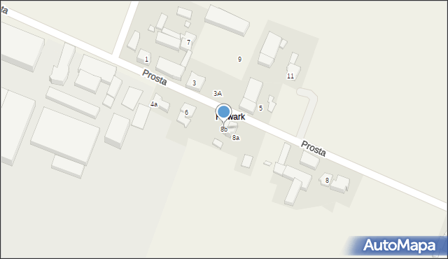 Spytkówki, Prosta, 8b, mapa Spytkówki