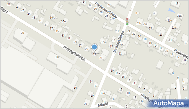 Środa Wielkopolska, Prądzyńskiego Ignacego, gen., 23, mapa Środa Wielkopolska